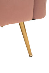 Larissa Two Seat Pink Velvet Sofa