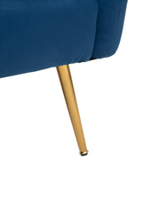 Larissa Two Seat Blue Velvet Sofa
