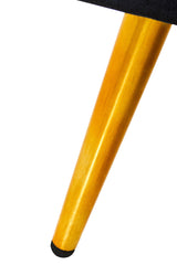 Loretta Black Velvet Ottoman Storage Bench