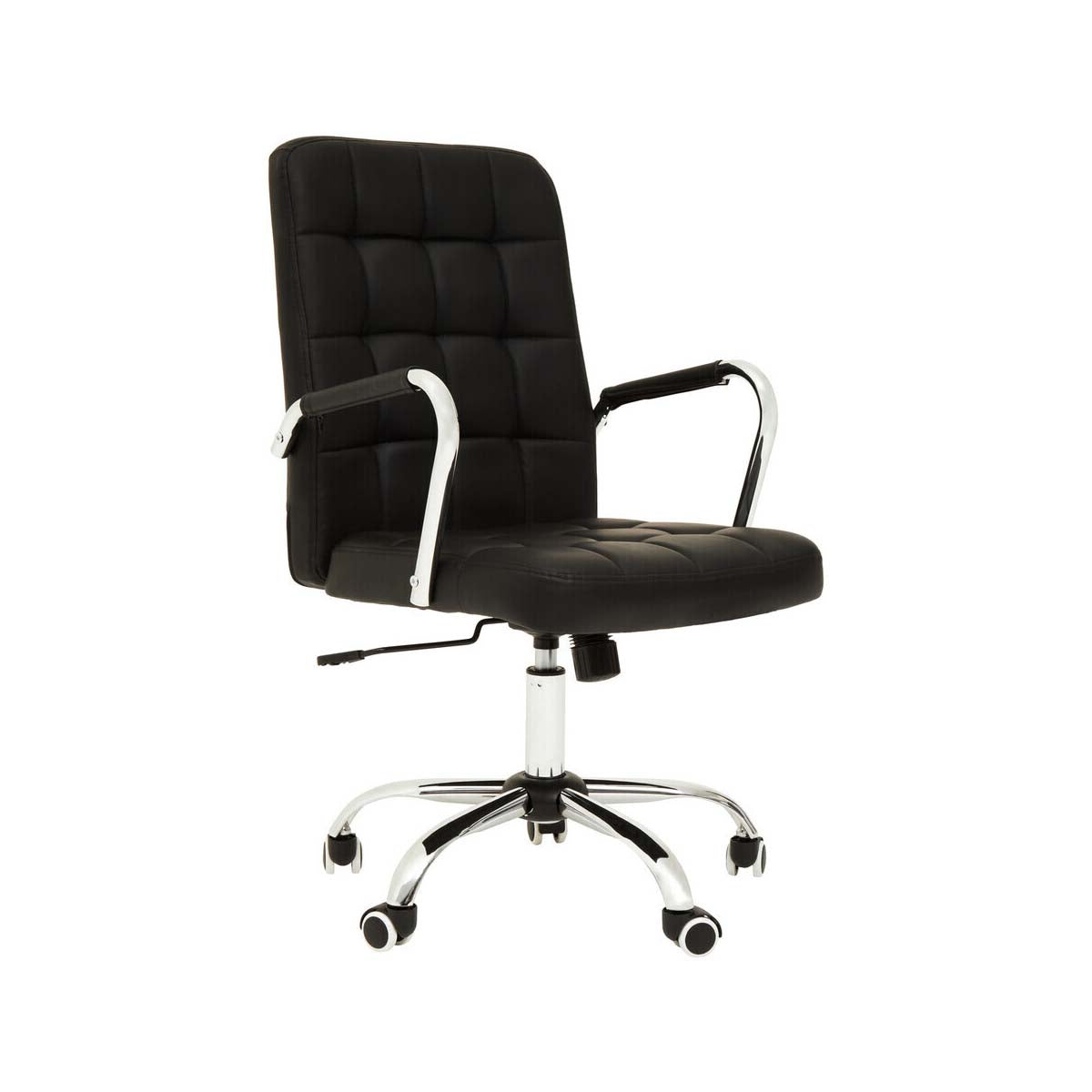 Brent Black Tufted Home Office Chair