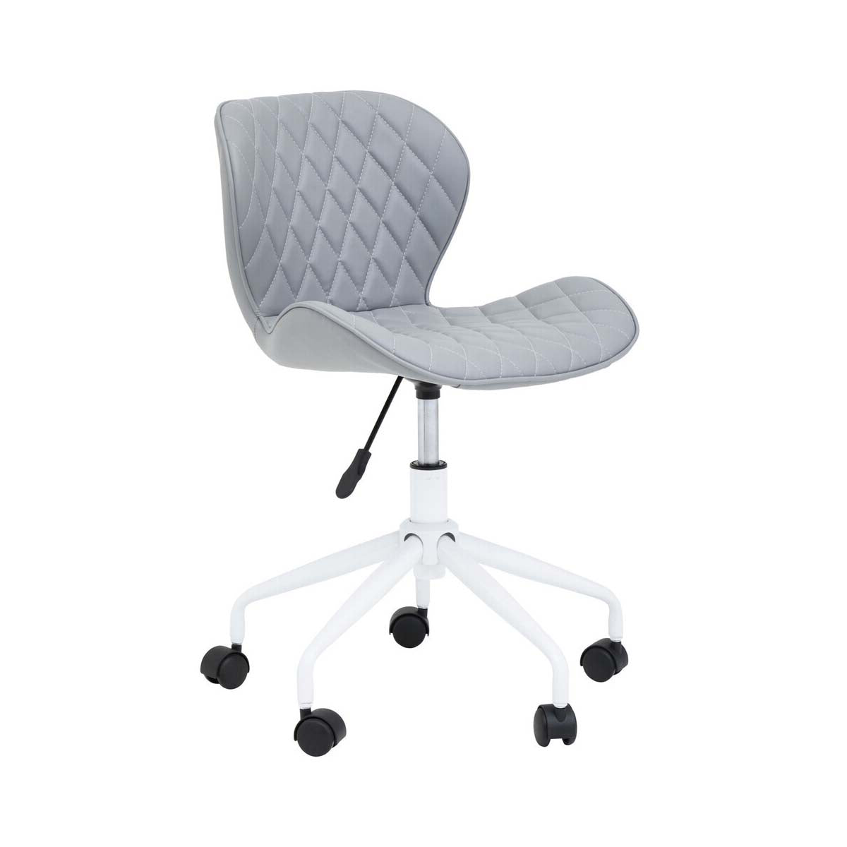 Brent Grey And White Home Office Chair