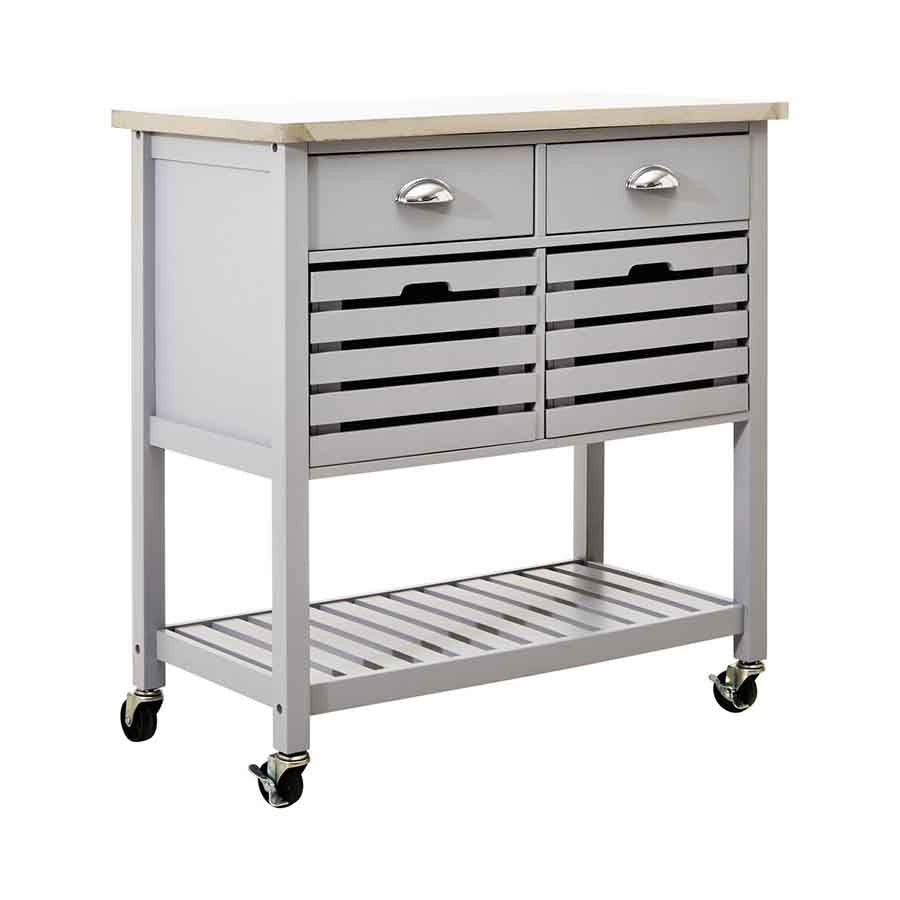 Frankfurt Grey Kitchen Trolley