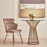 Veneto Mink Velvet Chair