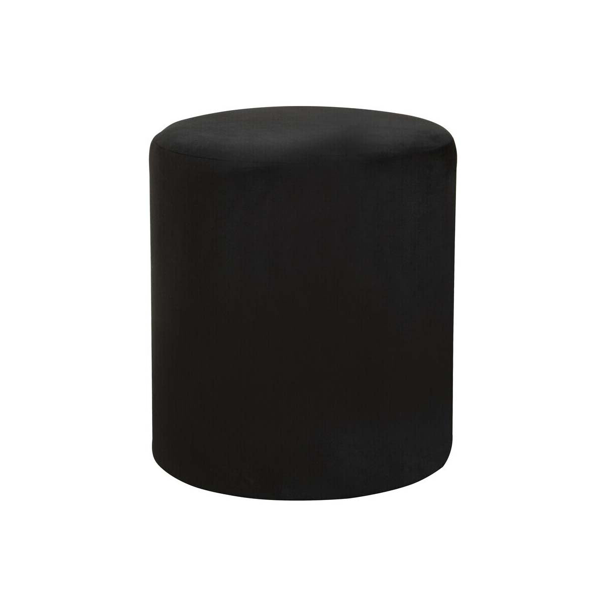Haley Black Round Stool