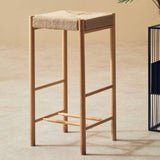 Bandar Natural Rope Weave Bar Stool