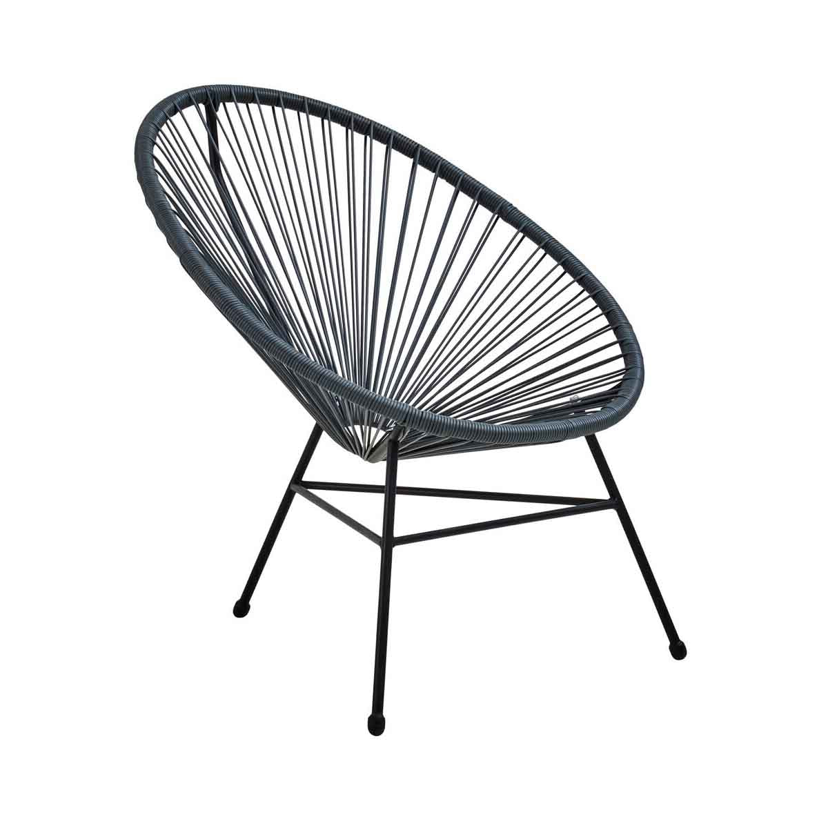 Miami Grey Rattan 3 Piece Patio Set