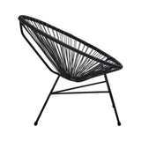 Miami Black Rattan 3 Piece Patio Set