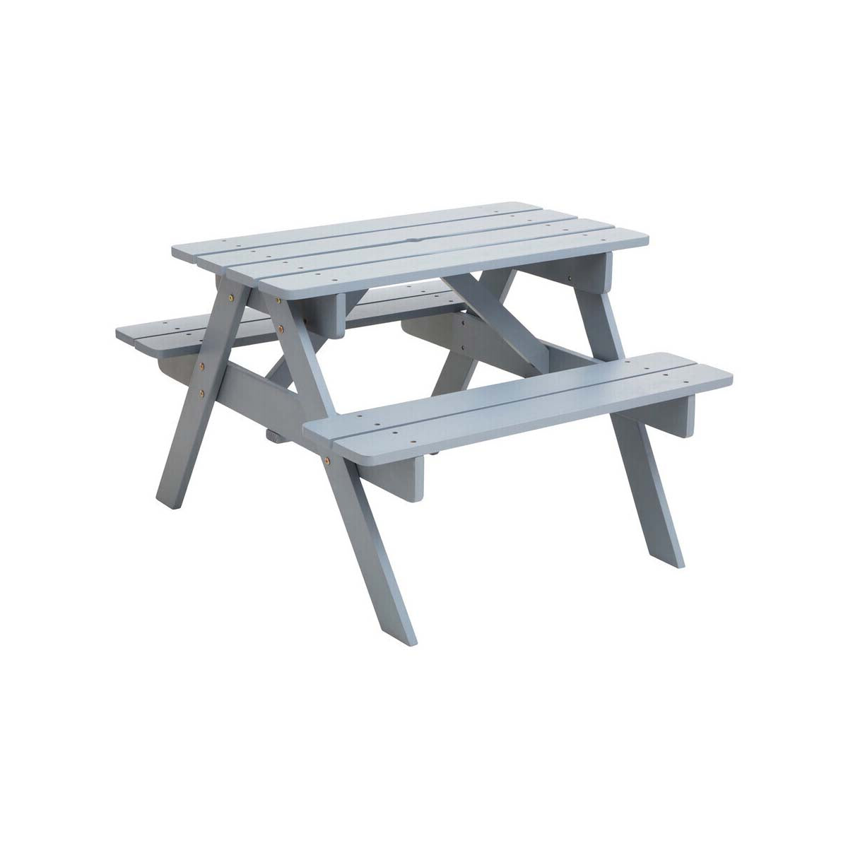 Brighton Grey Finish Wood Kids Picnic Bench