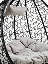 Goa Black Rattan Effect Double Hanging Chair