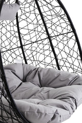 Goa Black Rattan Effect Double Hanging Chair