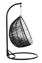 Goa Double Black Hanging Chair With Round Base