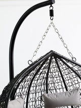 Goa Double Black Hanging Chair With Round Base