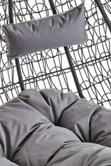 Goa Double Black Hanging Chair With Round Base