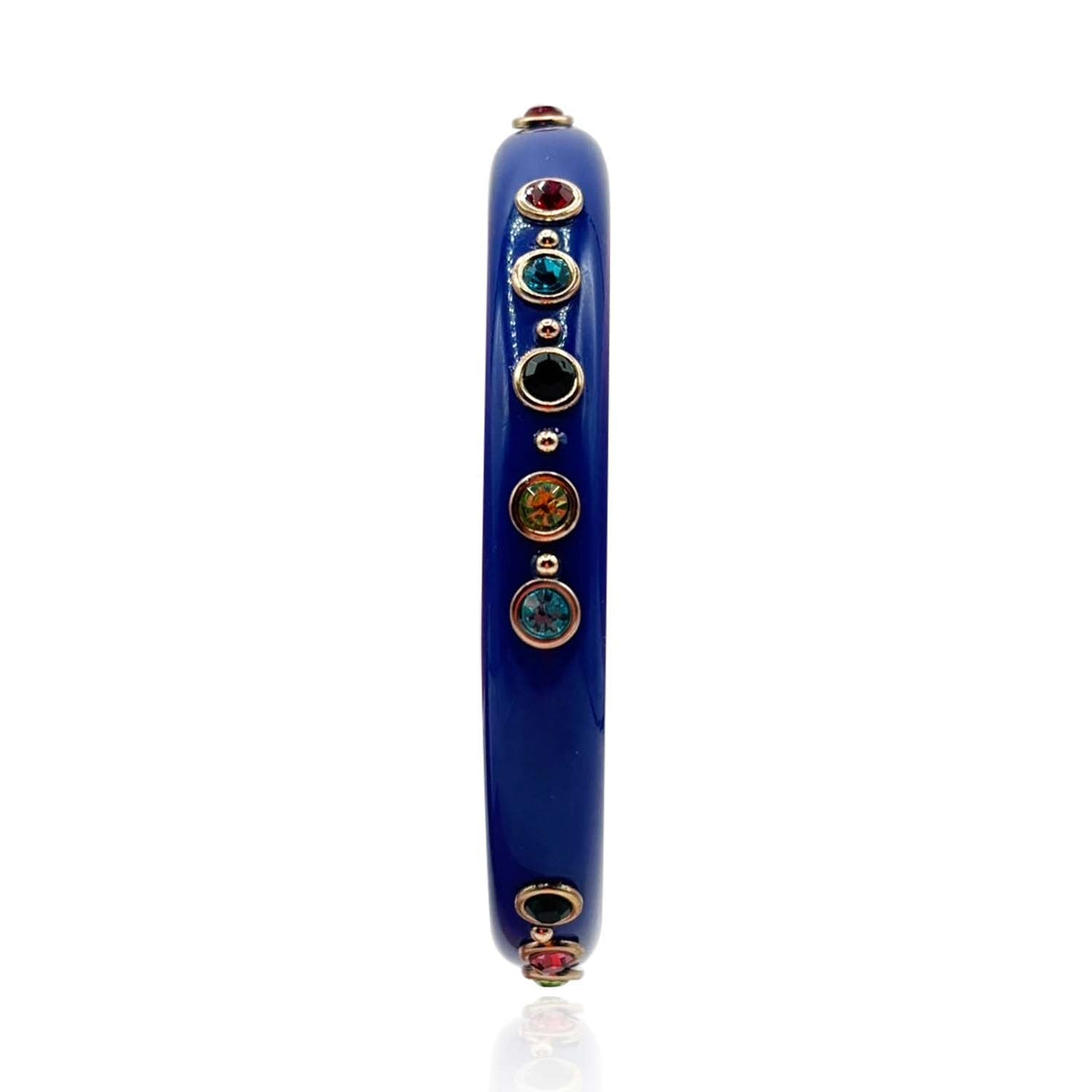Navy Resin Studded Resin Bangle