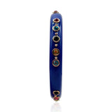Navy Resin Studded Resin Bangle