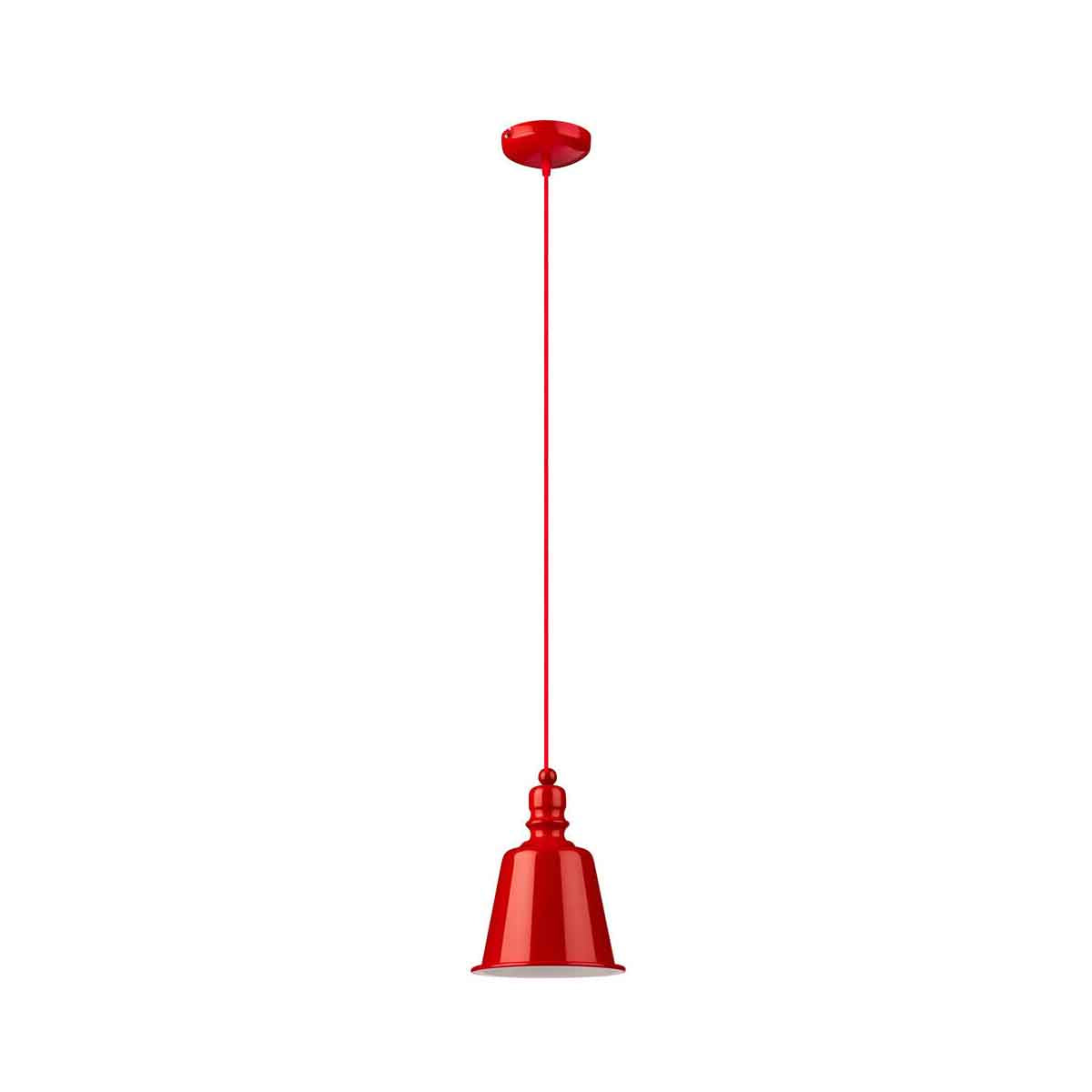 Red Pagoda Pendant Light