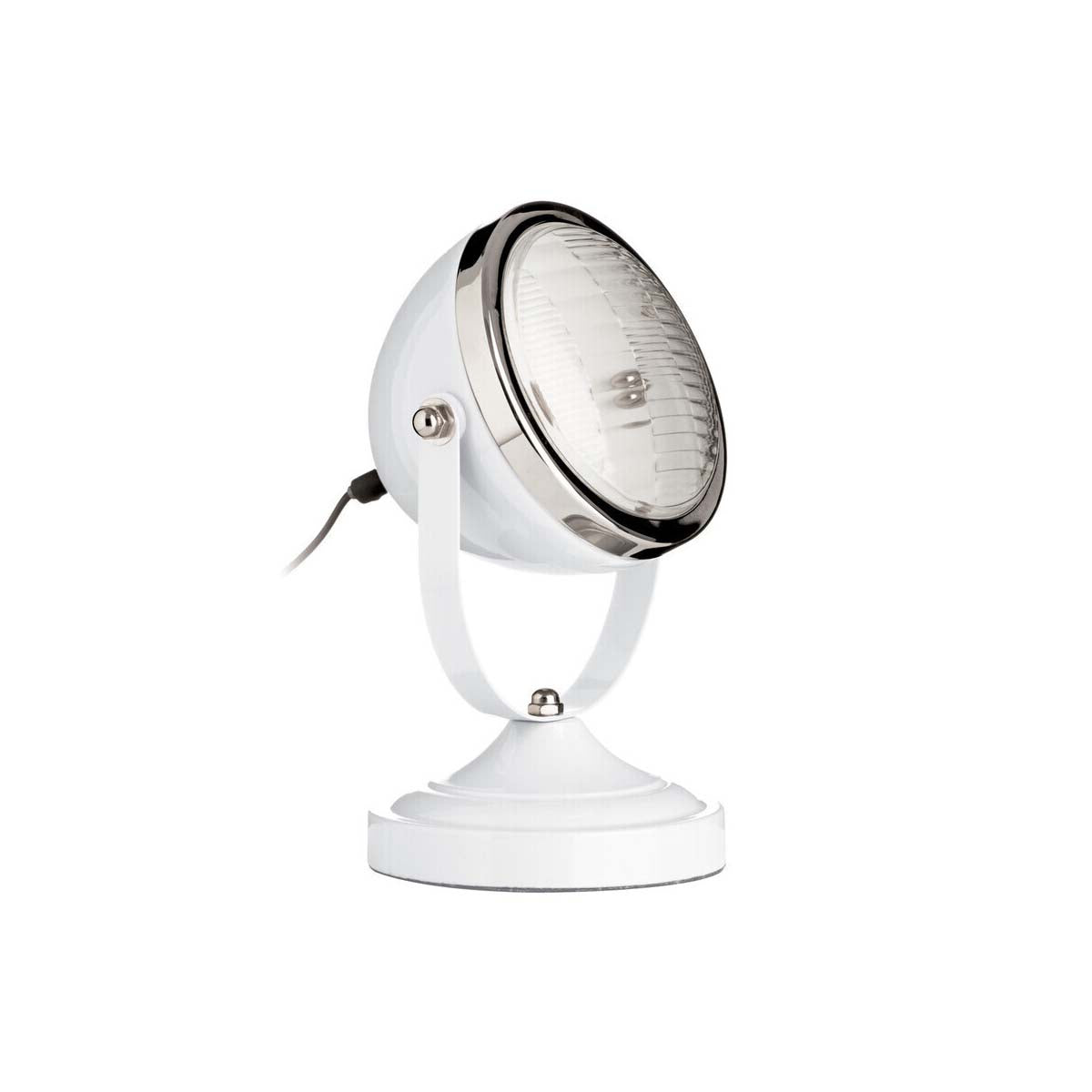 Jasper Spot White and Chrome Table Lamp