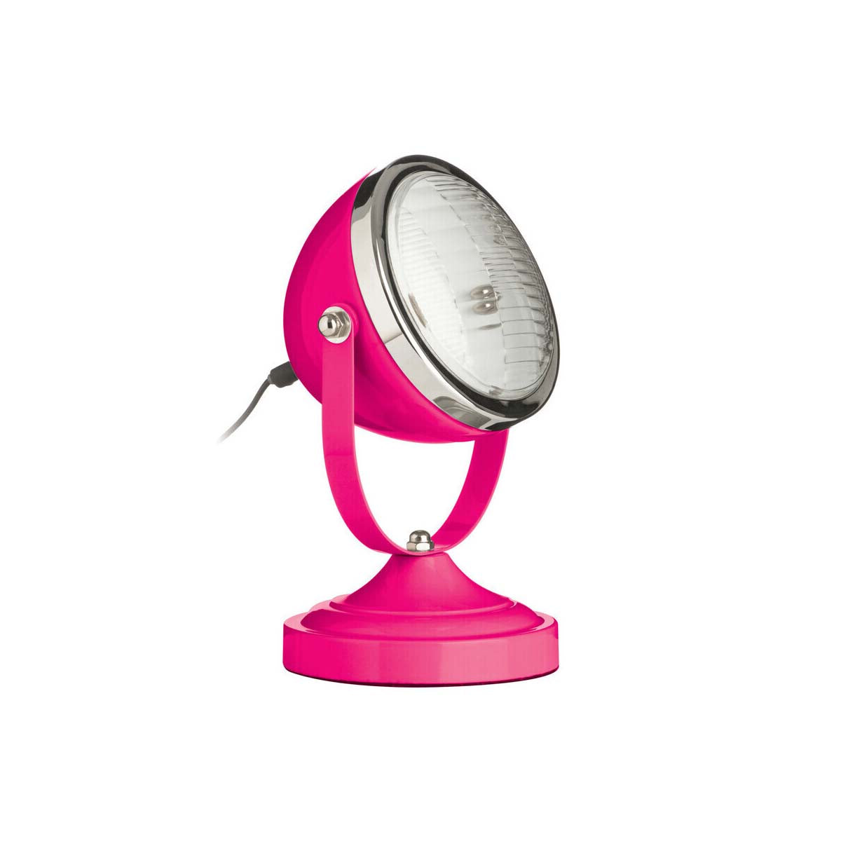 Jasper Spot Table Hot Pink and Chrome Lamp