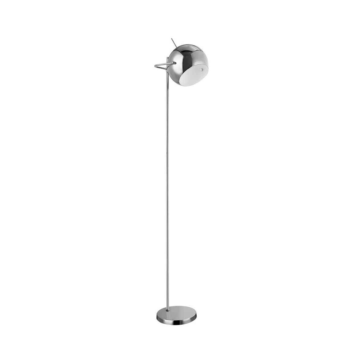 Osborn Chrome and White Inside Floor Lamp