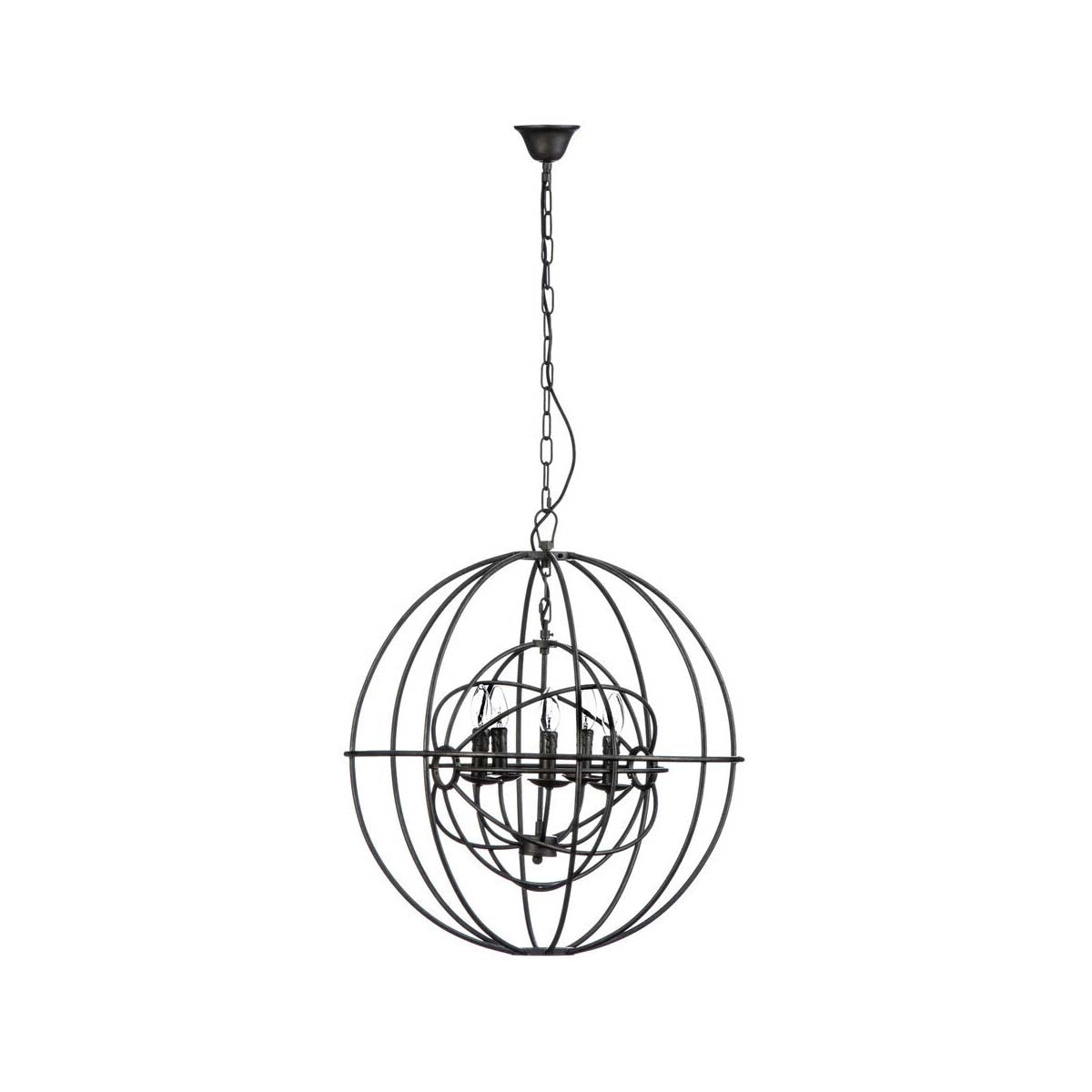 Orbital 5 Arm Round Pendant Light