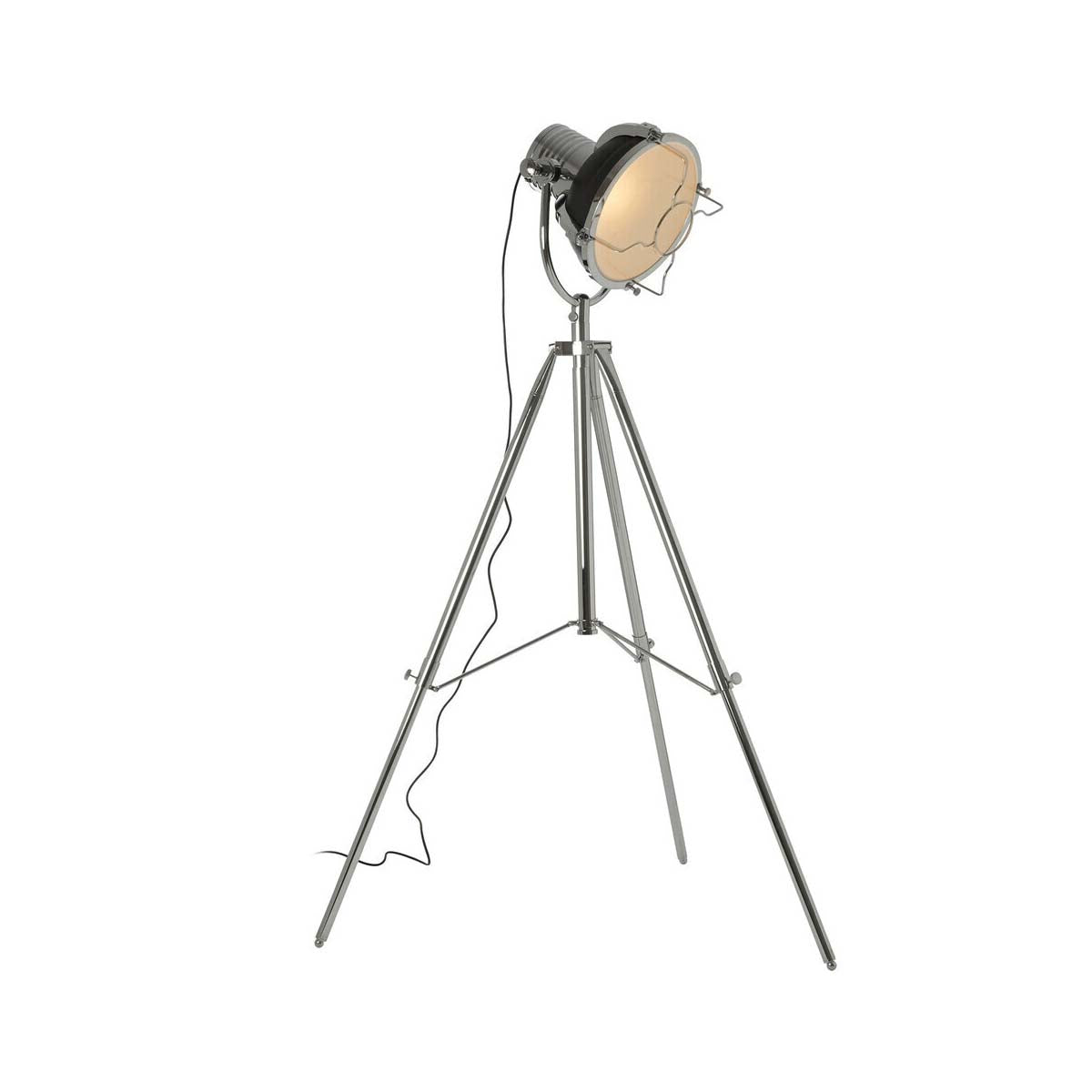 Industrial Revolution Matt Black Floor Lamp