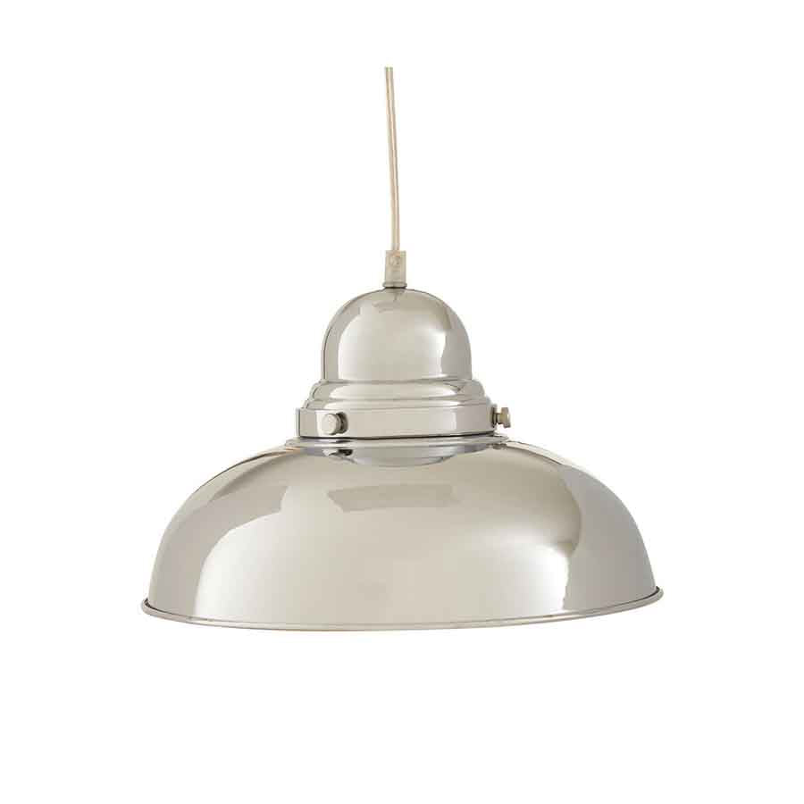 Jasper Chrome Finish Bowl Shaped Pendant Light