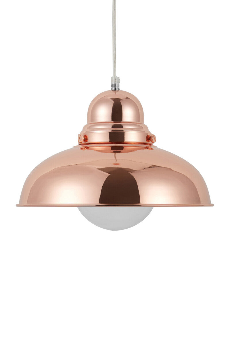 Jasper Bell Shaped Pendant Light with Copper Finish