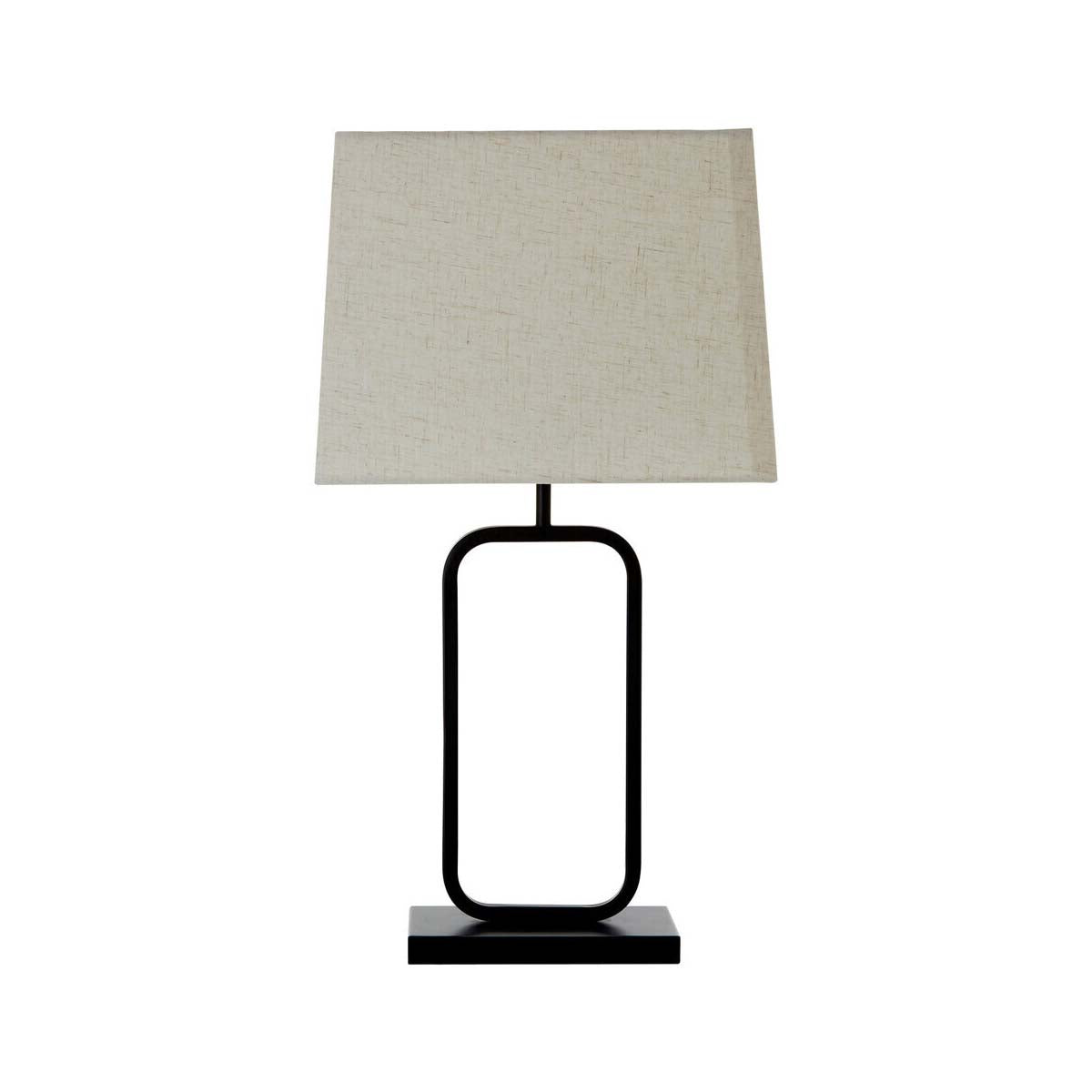 Lucas Natural and Black Table Lamp
