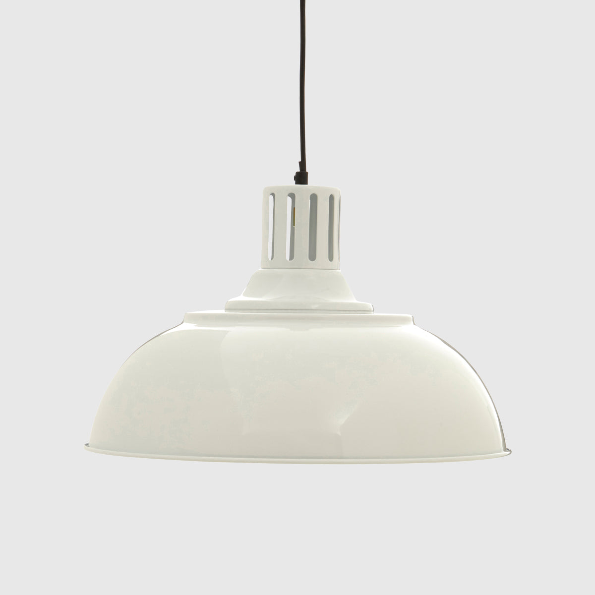 Brook White Metal Pendant Light
