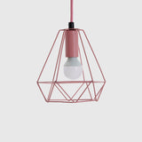 Beli Pink Metal Wire Pendant Light