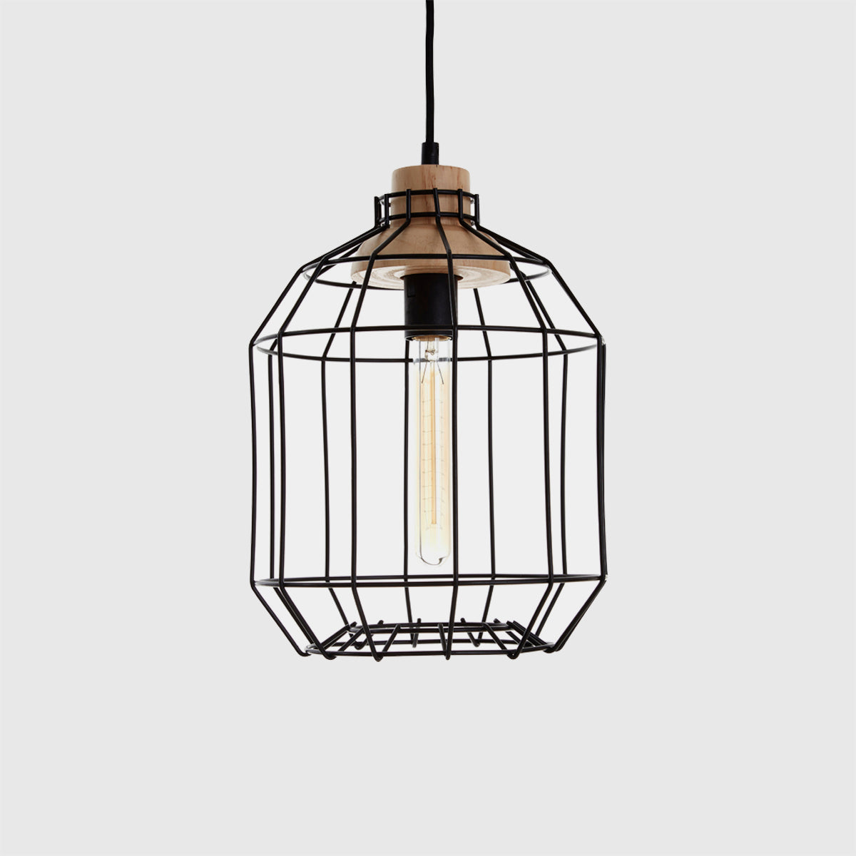 Beacan Black Metal Wire Pendant Light