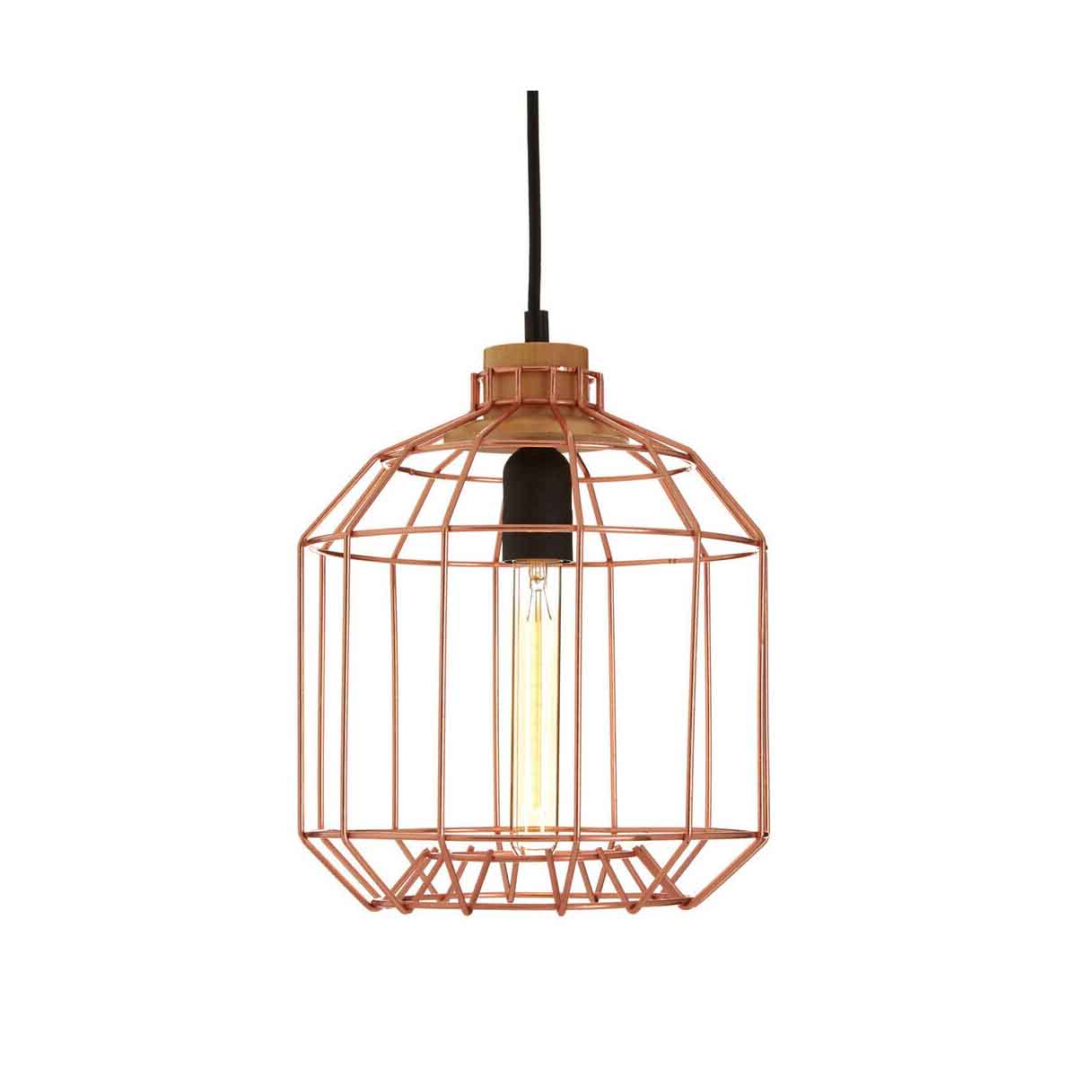 Beacan Copper Metal Wire Pendant Light