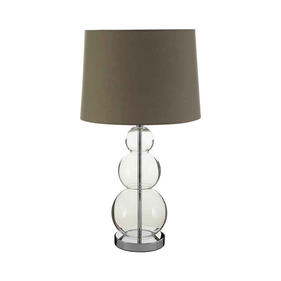 Luke Grey Fabric Shade Table Lamp