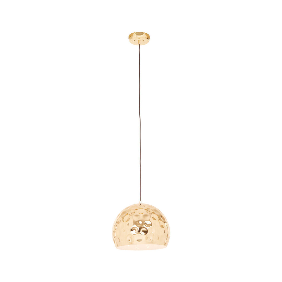 Leni Gold Finish Dome Pendant Light
