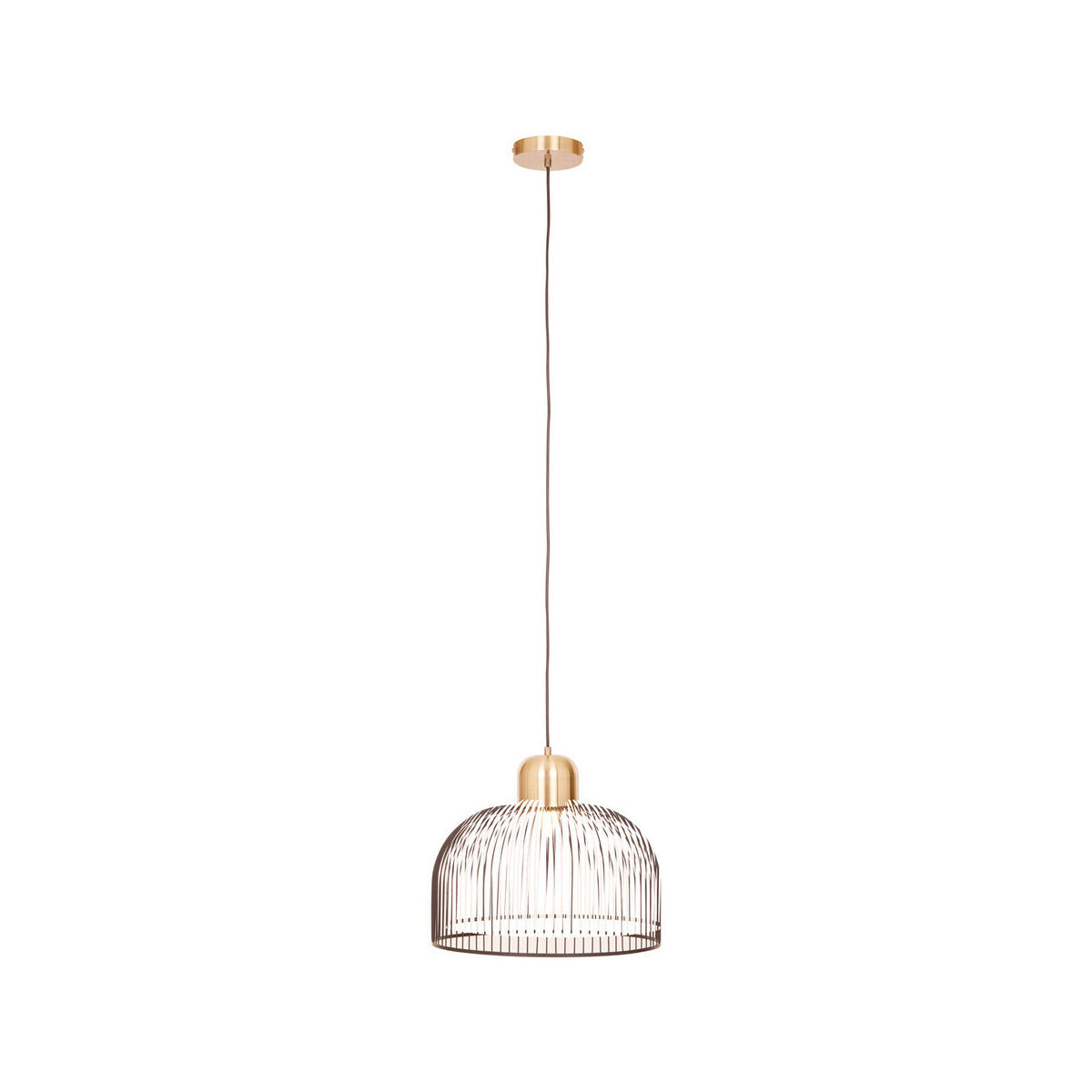 Lenno Black And Antique Brass Pendant Light
