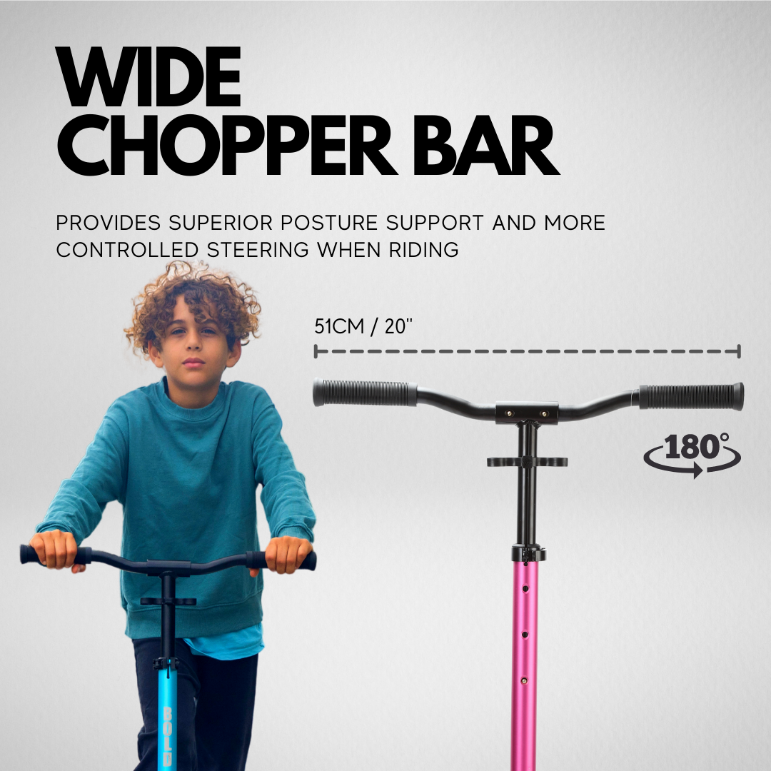 Black - Deluxe 2 Wheel Scooter
