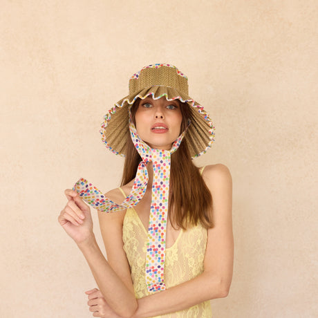 Polka | Rainbow | Luxe Ravello Hat