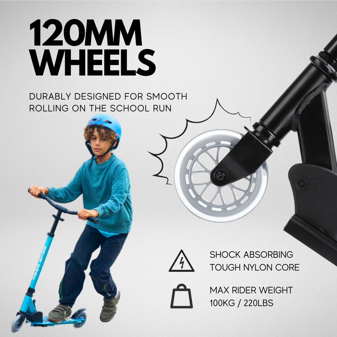Black - Deluxe 2 Wheel Scooter