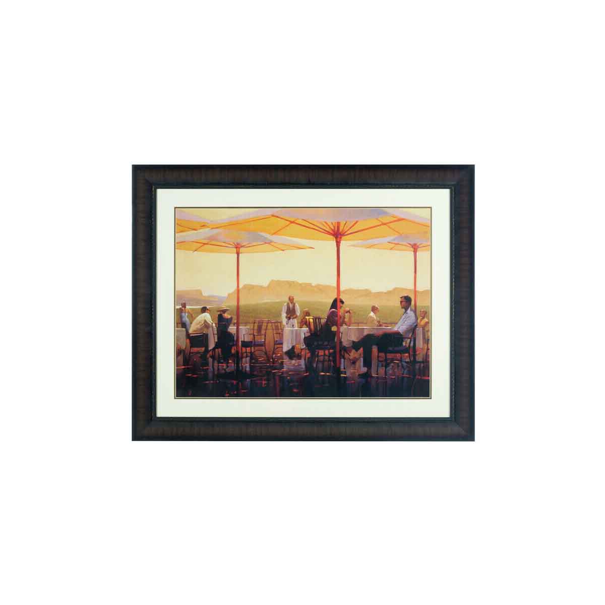 City Framed Winery Terrace Wall Art