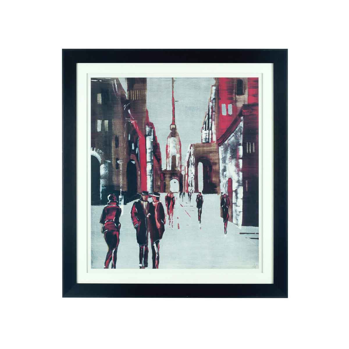 Framed Drawing City Wall Art