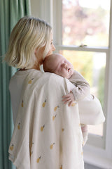 Large Swaddle Muslin - Pears