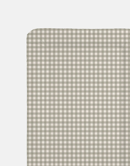 Gingham Sage Table Changing Mat