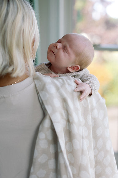 Large Swaddle Muslin - Scallop