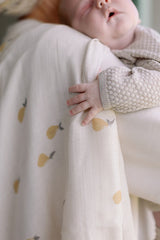 Large Swaddle Muslin - Pears