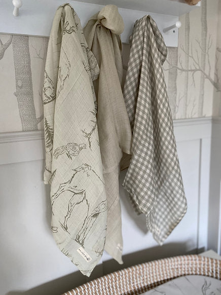Set of 3 Muslins - Highlands Collection