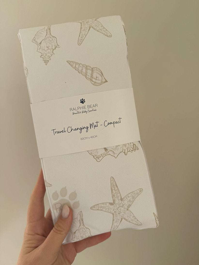 Seashell Baby Changing Compact Travel Mat