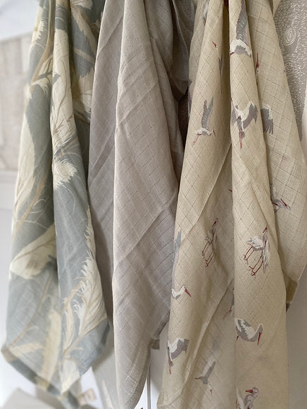 Set of 3 Muslins - Lakes Collection