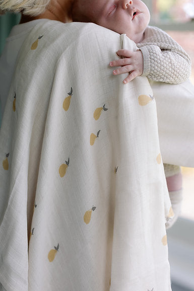 Large Swaddle Muslin - Pears