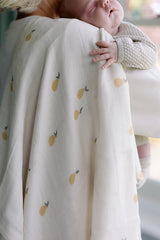 Large Swaddle Muslin - Pears