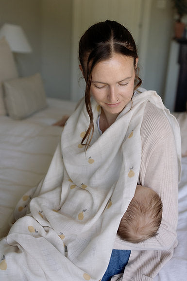 Large Swaddle Muslin - Pears